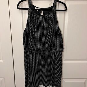 Maurices Black and White Polka Dot Mini Dress